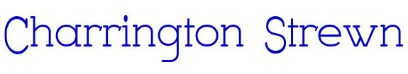 Charrington Strewn шрифт